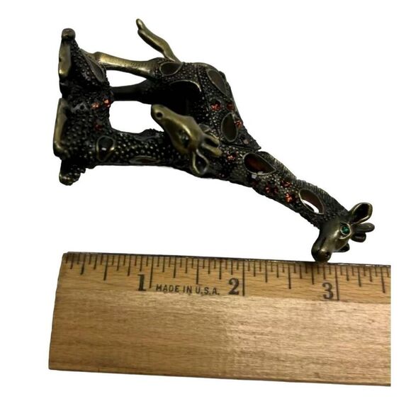 Bedazzled Giraffe with baby. Small trinket/pill box. - Picture 6 of 6